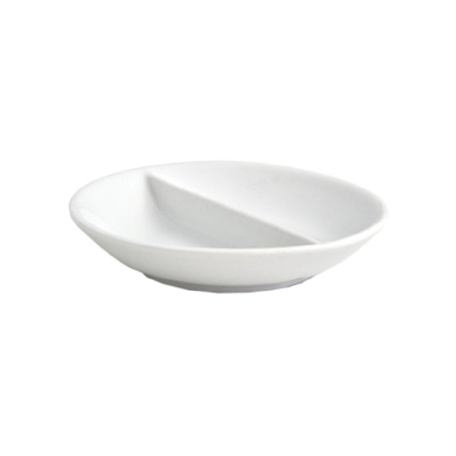 FOH DSD038WHP23 Monaco Divided Dish 2-compartment 1 Oz. Per Bowl