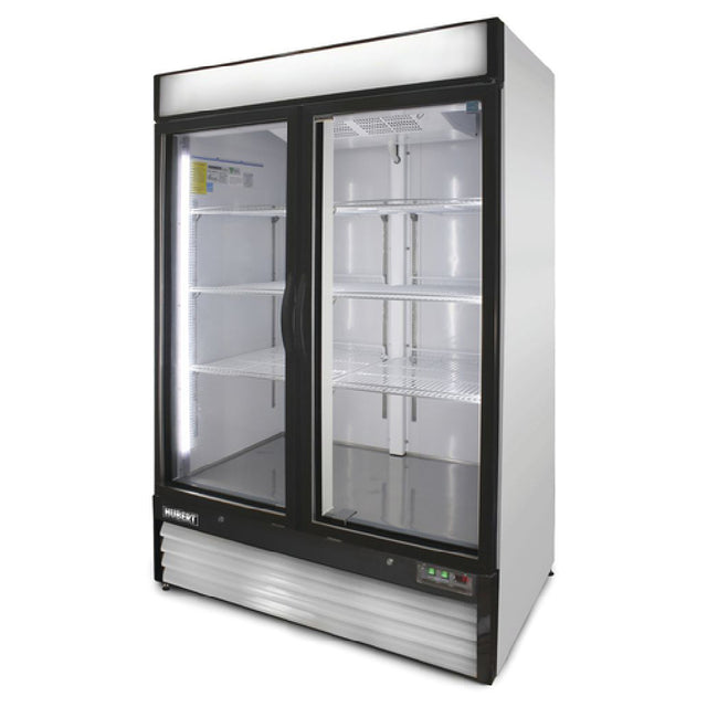 Hubert 89865 - Refrigerator Merchandiser, Two-section, 48 Cu. Ft.