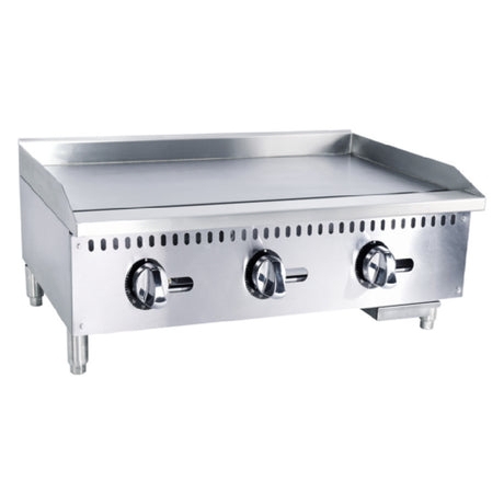 Admiral Craft BDECTG-36/NG Black Diamond Gas Griddle Countertop 36"W X 22-3/4"D