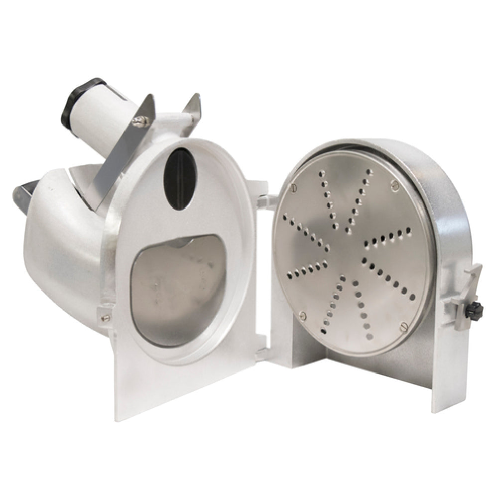 American Eagle Food Machinery AE-VS12NH-M-1/4 Vegetable Processor Attachment Head Cast Aluminum Dual Hopper With Matte Finish