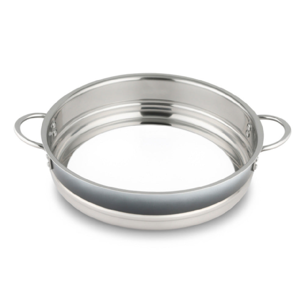 Bon Chef 72030-BL-OM-S Country French Ombre Pot W/Out Cover 12 3/8" Dia X 3" Bottomless Shadow Gray