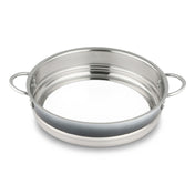 Bon Chef 72030-BL-OM-S Country French Ombre Pot W/Out Cover 12 3/8" Dia X 3" Bottomless Shadow Gray