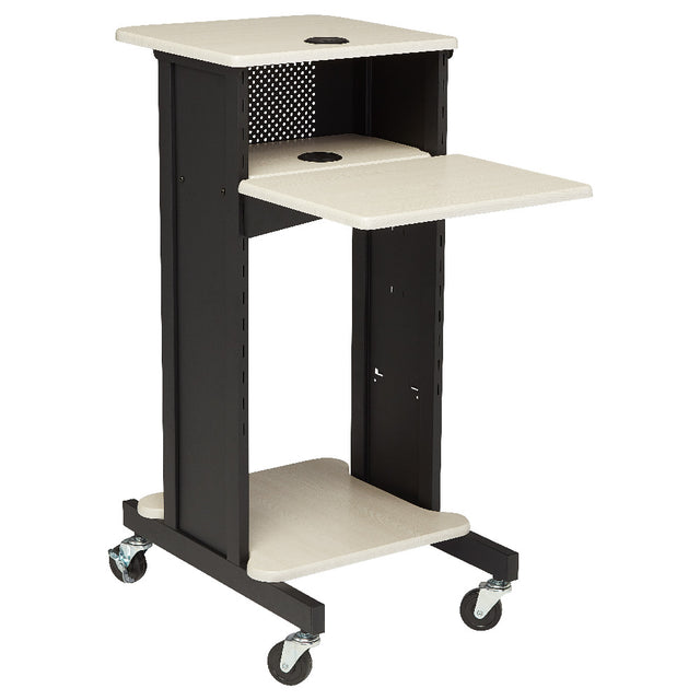 National Public Seating PRC200 Oklahoma Sound® Premium Presentation Cart (4) Shelves