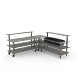 Steelite MGCMLB01GSXW Mogogo Buffet Solutions Modular Cooling Corner Station 3-tier