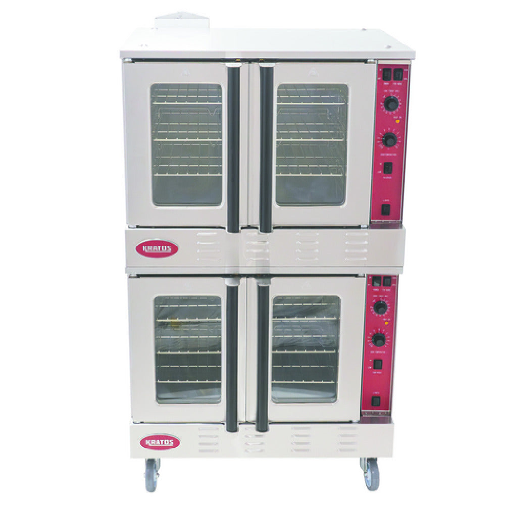 Hubert 165878 - Kratos Convection Oven, Natural Gas, Double Deck