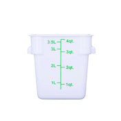 Hubert 76353 - CenPro® Food Storage Container, 7"W X 7"D X 7-3/8"H, Square