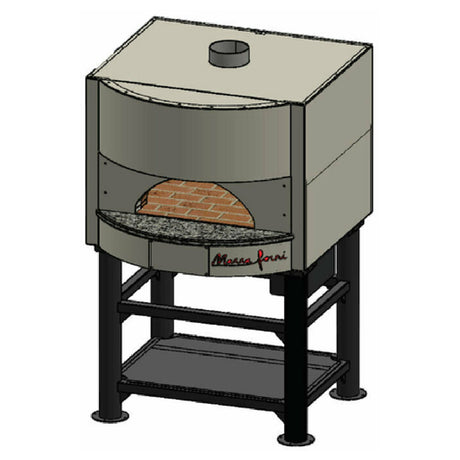 Marra Forni MS42-31W Square Wood Fired Oven 42" X 31" Brick Deck 26" X 9-1/2" Opening With 12" Landing