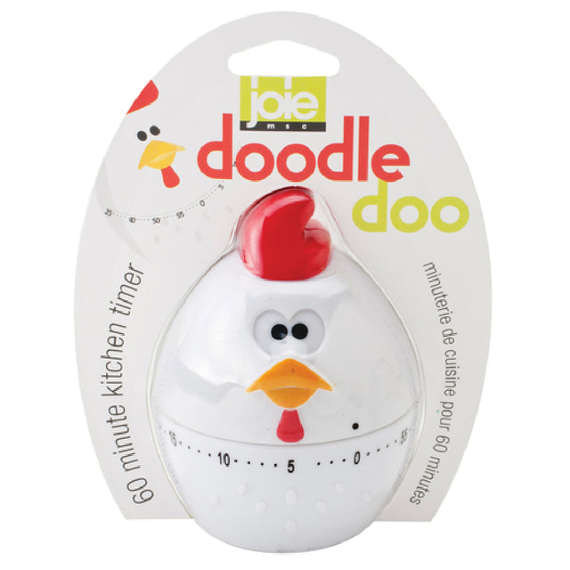 Harold Import Co. 89611 Joie Doodle Doo Timer 2-1/2" Dia. X 3"H 60-minute