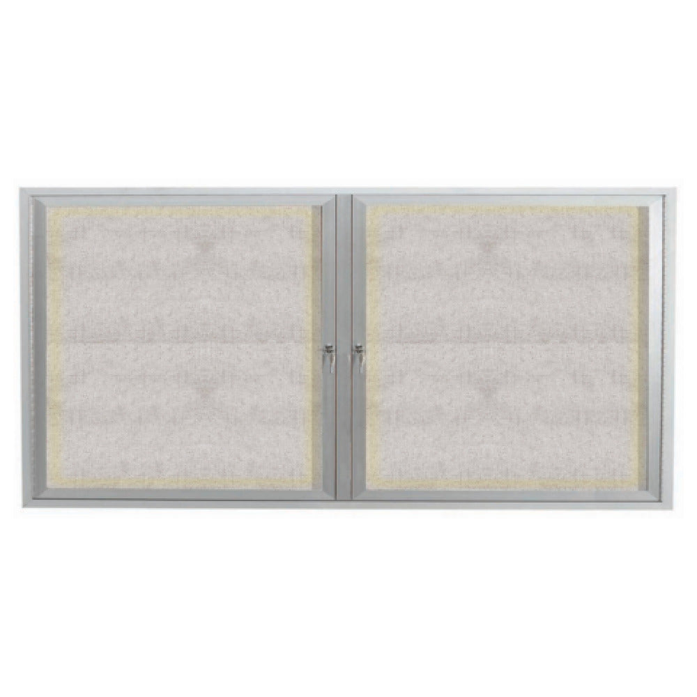 Aarco ODCC3672RI Aluminum Bulletin Board 72"W X 36"H Enclosed