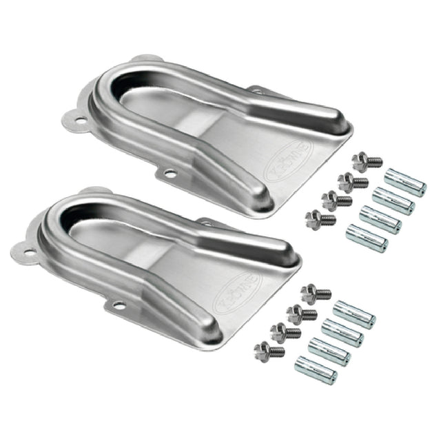 Krowne 28-200 Krowne Stainless Steel Caster Positioning Set Includes (2) Stainless Steel Chocks