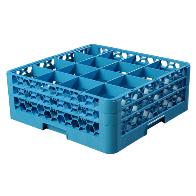 Carlisle RG16-214 Carlisle OptiClean™ Dishwasher Glass Rack 16-compartments (4-7/16" X 4-7/16") With (2) Extenders