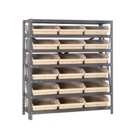 Quantum 1839-110_YELLOW - Shelving Unit, 18"D X 36"L X 39"H, Heavy Duty