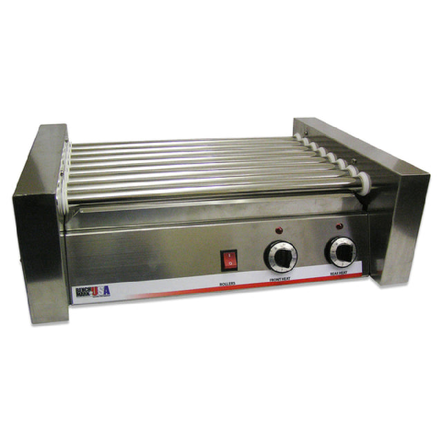 Winco 62020 Benchmark Hot Dog Roller Grill 20 Hot Dog Capacity Removable Drip Tray