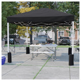 Flash Furniture JJ-GZ1010PKG-BK-GG Pop-up Canopy Tent 10' X 10' Wheeled Case