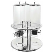Hubert 19736 - Cereal Dispenser, (3) 2-2/5 Gallon Containers, 19-1/3" X 19-1/3" X 26-3/16"H