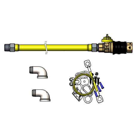 T&S Brass HG-4D-48G-K Safe-T-Link Gas Connector Hose 3/4" Connection 48" Hose