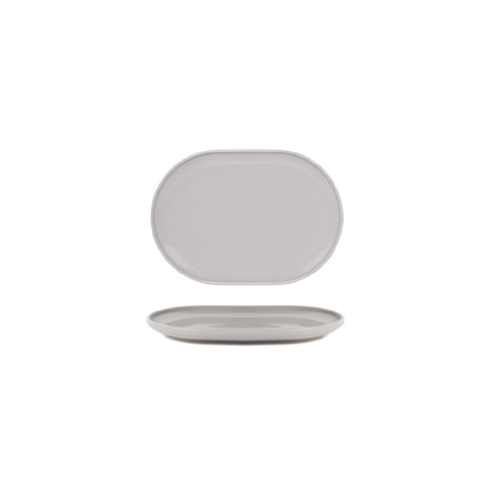 FOH DSU011GYP22 Bevel Plate 11" X 7" X 1"H Oval