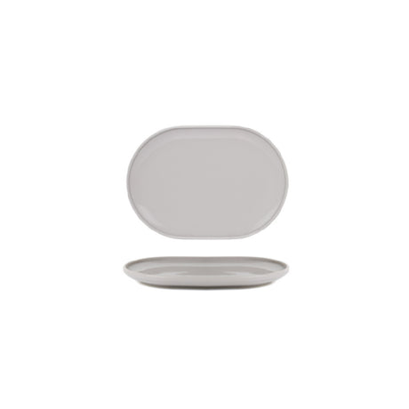 FOH DSU011GYP22 Bevel Plate 11" X 7" X 1"H Oval