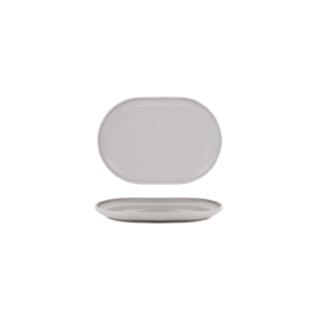 FOH DSU011GYP22 Bevel Plate 11" X 7" X 1"H Oval