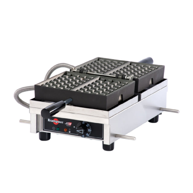 Eurodib USA WECDAAAS - Krampouz Waffle Maker, 180° Opening, 3x5 Brussels