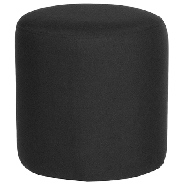 Flash Furniture QY-S10-5001-1-BK-GG Barrington Ottoman/Pouf 15-3/4" Dia X 16-1/4"H