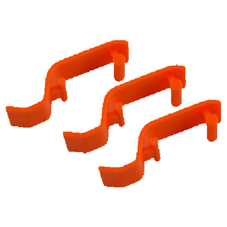 Franklin Machine Products 510-1049 Vegetable Dicer Bottom Frame Clips Plastic Orange (pack Of 3)