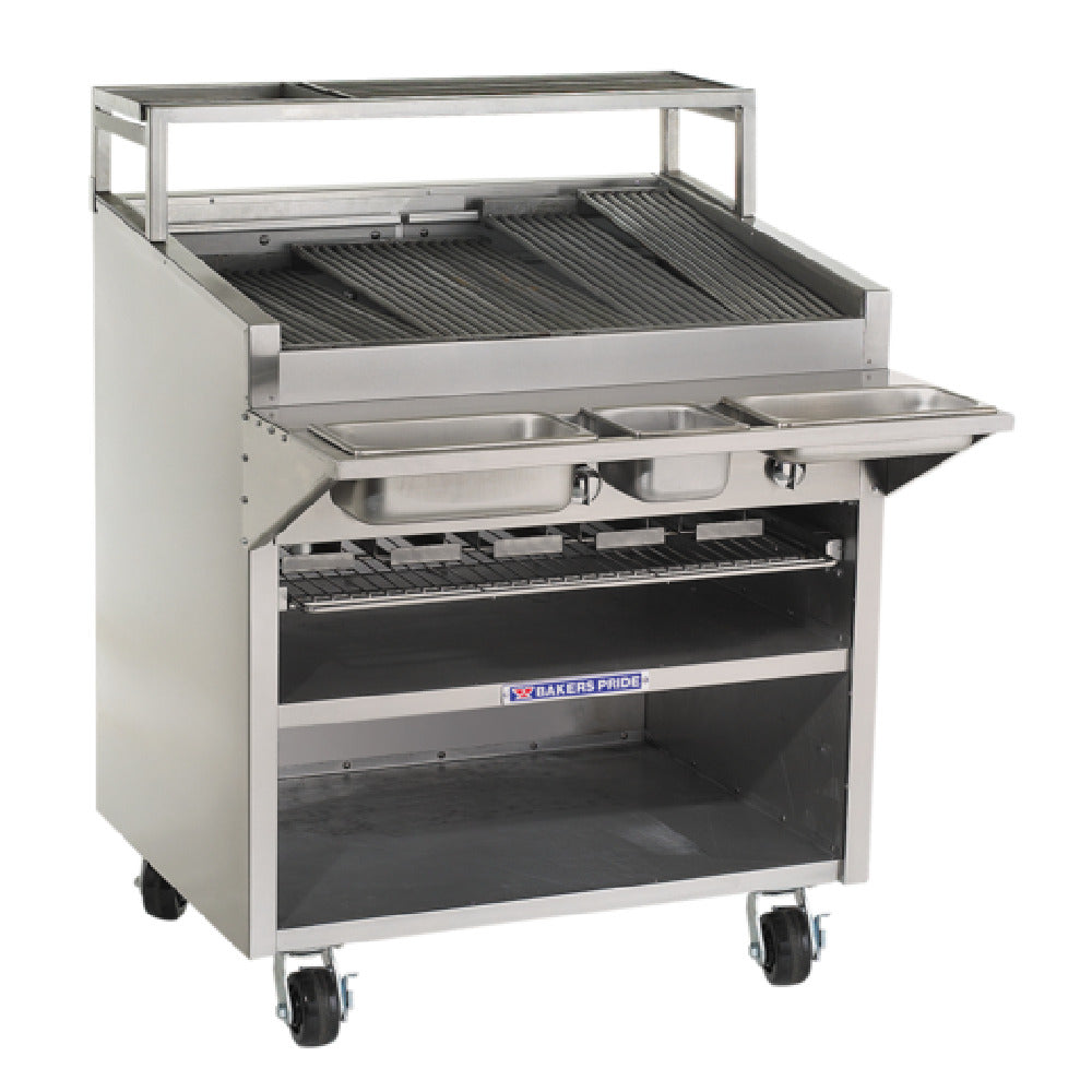 Bakers Pride F-36RS-R_LP Radiant Charbroiler Floor Model Gas