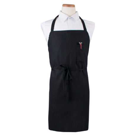 John Ritzenthaler Company CLBIABK Ritz® Chef's Line® Bib Apron 32" X 32-1/2" Long 11-1/2" Neckline