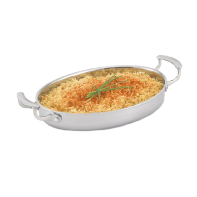 Vollrath 49412 Miramar™ Display Cookware Oval Au Gratin 2-5/8 Quart 12"W X 8-1/2"D X 2"H