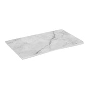 Bauscher Hepp TMA9624 - Carrara Collection Marble Platter, 9-11/16" X 5-1/2" X 3/10"H