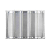 TableCraft Products 13534 - Sub Sandwich Roll Pan, 18"W X 12-3/4"D X 1"H, 5 Moulds (1 Row Of 5)