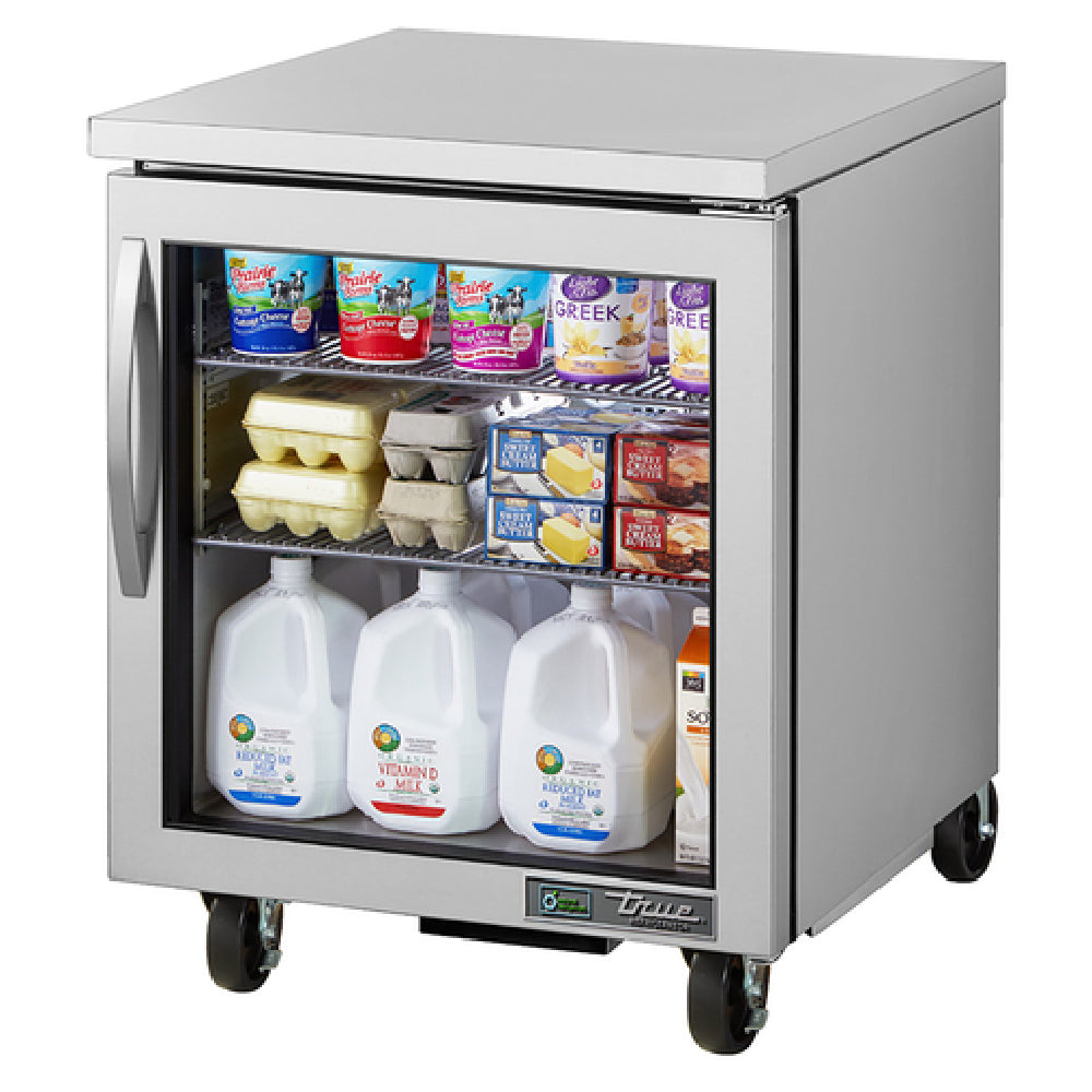 True Refrigeration TUC-27G-HC~FGD01 Undercounter Refrigerator Framed Glass Door Version 0133 38°F