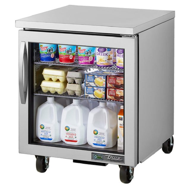 True Refrigeration TUC-27G-HC~FGD01 Undercounter Refrigerator Framed Glass Door Version 0133 38°F