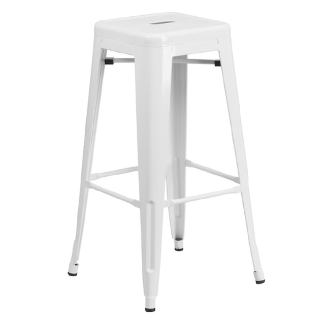 Flash Furniture CH-31320-30-WH-GG Bar Stool 500 Lb. Weight Capacity Backless