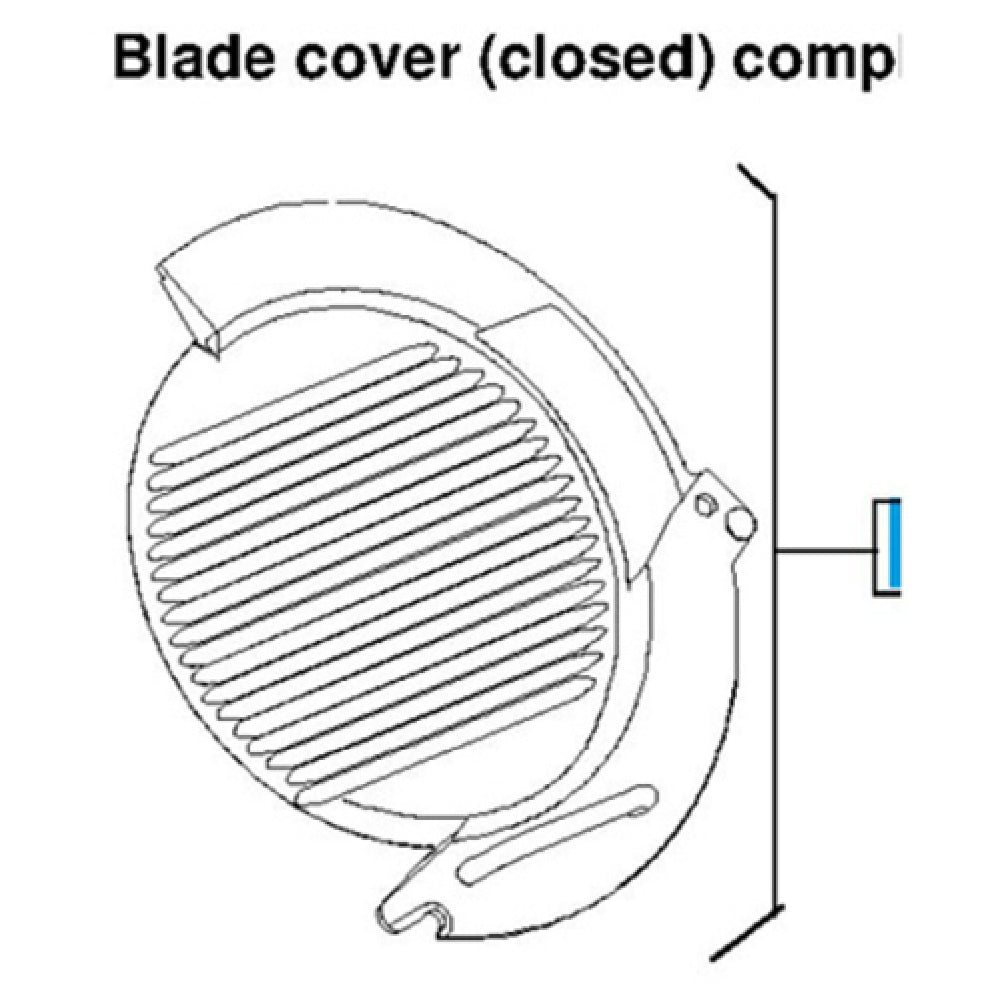 Bizerba GSP BLADE-COVER Anodized Aluminum 3 Lb. Heavy-duty