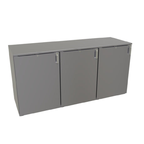 Glastender DS72 Back Bar Dry Storage Cabinet Three-section 72"W