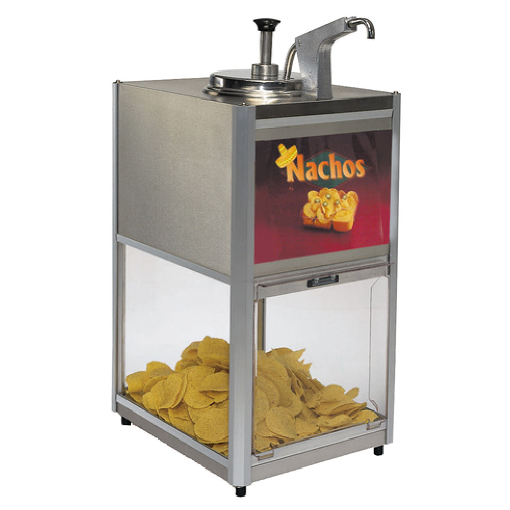 Gold Medal 2206 Chip 'n Cheese Combo Warmer/Merchandiser Counter Top 10 Lbs. Warmer Box Chip Capacity