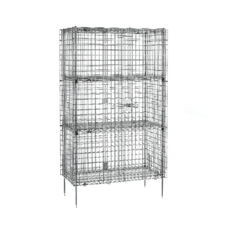 Metro SEC55C-2EZ - Super Erecta® Security Unit, Stationary, Chrome Plated Finish