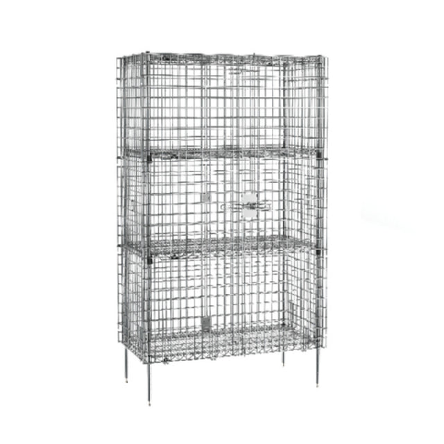 Metro SEC55C-2EZ - Super Erecta® Security Unit, Stationary, Chrome Plated Finish