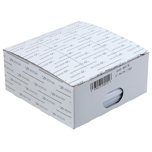 Franklin Machine Products 280-2368 Twist Ties 4"L Paper Laminated