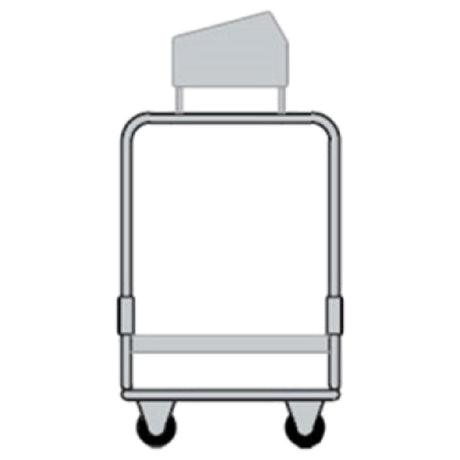 Delfield UTSP-1 Tray & Silver Cart With 4-pan Silverware Bin And 1 Fiberglass Tray Shelf