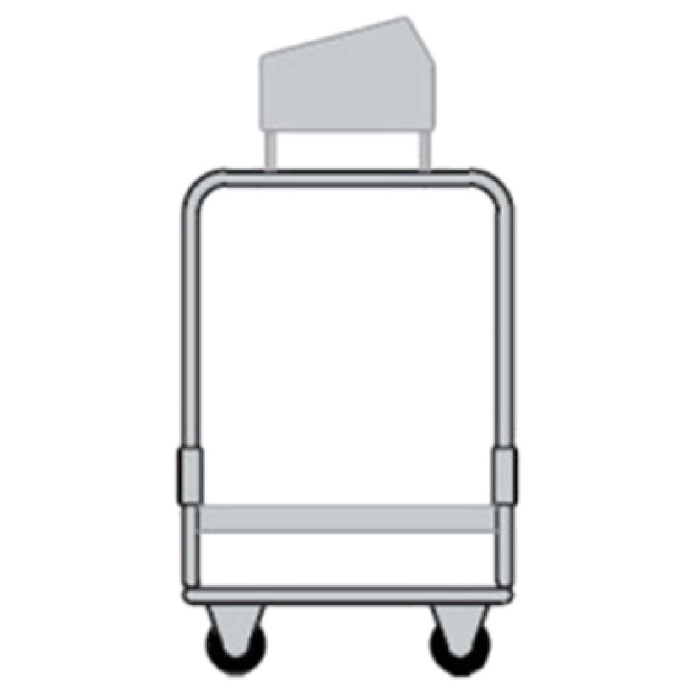 Delfield UTSP-1SS Tray & Silver Cart With 4-pan Silverware Bin And 1 Stainless Steel Tray Shelf