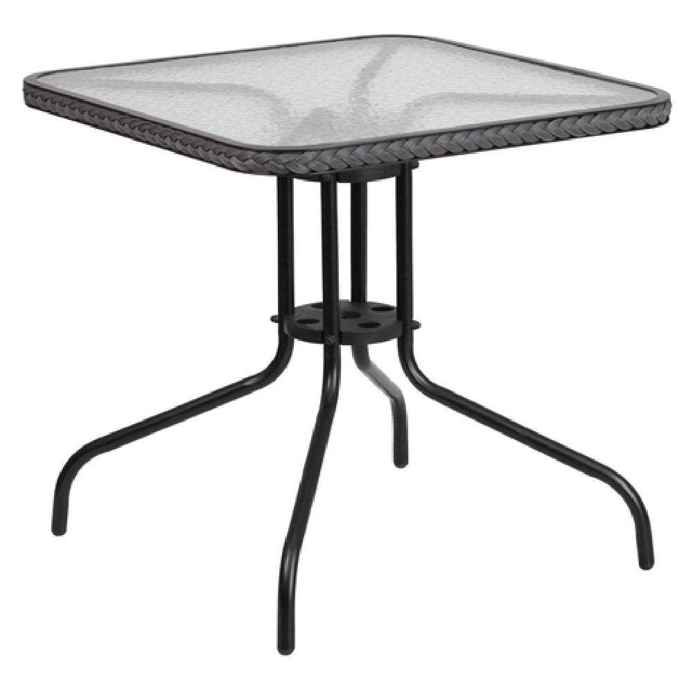 Flash Furniture TLH-073R-GY-GG Patio Table 28"W X 28"D X 28"H Square