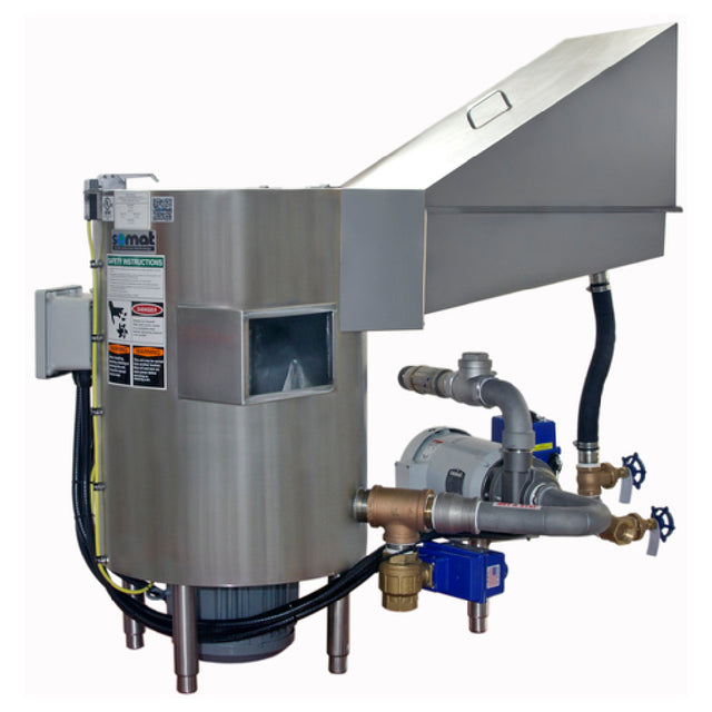 Somat SP50 - Somat Remote Pulper, Processes Up To 900 Lbs Waste Per Hour, With Motorized Drain Valve