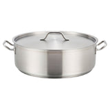 Winco SSLB-25 Premium Brazier 25 Qt. 17-3/4" Dia. X 6"H