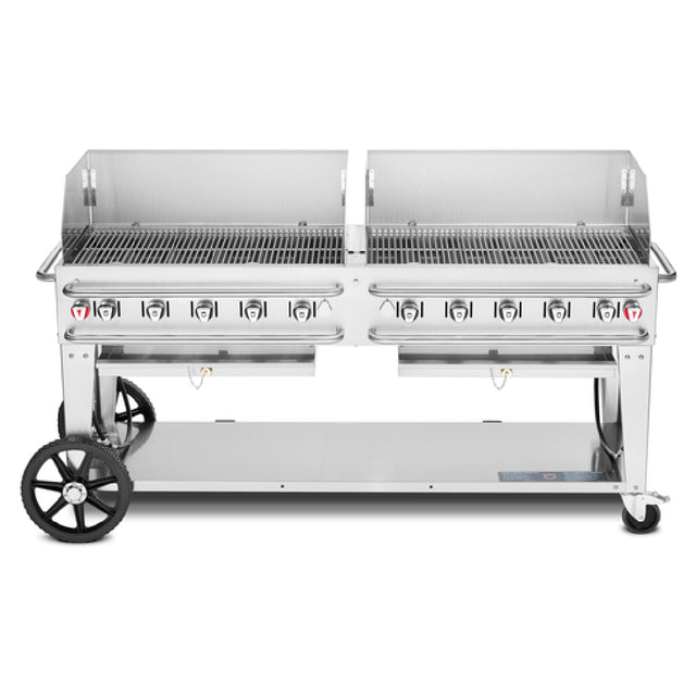 Crown Verity CV-RCB-72WGP-SI-BULK Pro Series Grill LP Gas 81"L X 28"D