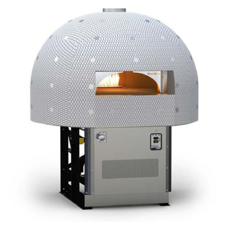 Wood Stone WS-TS-5-RFG-IR-W Traditional Series 5’ Stone Hearth Oven Radiant Gas Flame In Dome And Infrared Burner Under Hearth With Option To Burn Wood