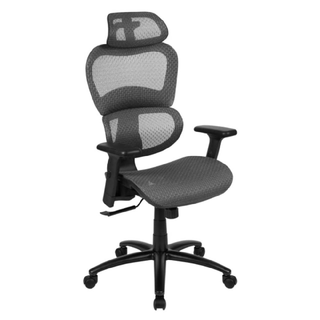 Flash Furniture H-LC-1388F-1K-GY-GG LO Office Chair 18-1/2" To 22-1/2" Adjustable Seat Height