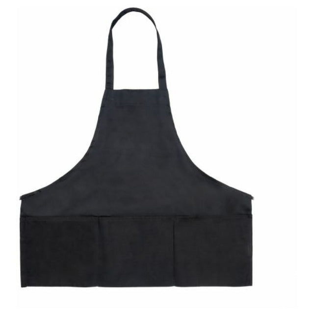 Chef Approved 167BAFHBK Half Length Bib Apron 25" X 28" (2) Front Pockets