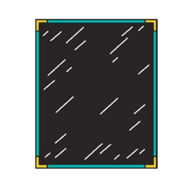 Menu Solutions RS110BA Menu Cover Holds 4-1/4" X 11" Insert Single Panel